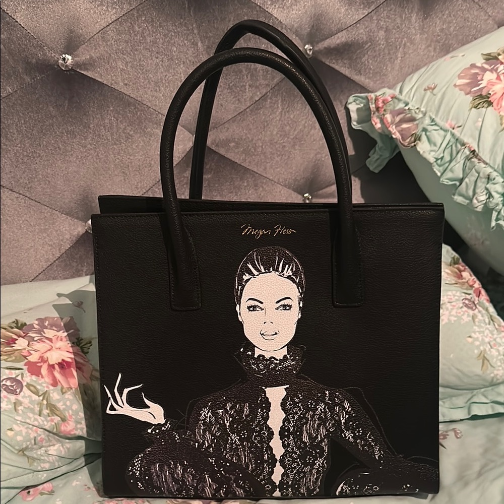 Megan Hess Black Tote Bag